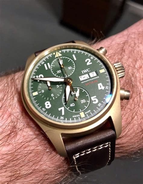 iwc bronze spitfire|iwc spitfire chronograph bronze.